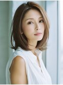 ☆ホワイトグレージュミニウルフデジタルパーマチェリーブラウン