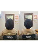 スパケアコース+カット・髪質改善・縮毛矯正・白髪染め