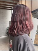 #お客様ヘア#ミディアムヘア#暖色カラー#伸ばしかけヘア