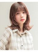 顔周り/小顔/レイヤー/髪質改善/韓国風巻き/ミルクティー/札幌