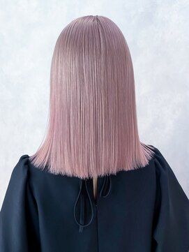 アルバム 銀座(ALBUM GINZA) ダブルカラーミディアムハイトーンブリーチ_ba573222