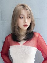 シエラ 堀江(CIERA.)&nbsp;外ハネボブ前下がりボブレイヤーカットミディアムヘア