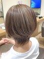ラファンス 栗林店(LaFENCE)&nbsp;白髪ぼかし×ウルフスタイルも人気スタイル♪