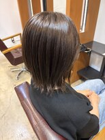 リドル ヘアー 駒生店(Riddle HAIR)&nbsp;ツヤ外はねミディ×酸性ストレート　髪質改善　艶髪