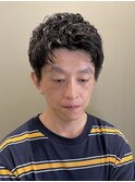 短髪パーマスタイル