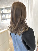 キャアリー(Caary) 福山市Caary春夏ブリーチカラー柔らかベージュくすみベージュ