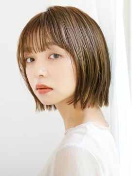 レイフィールド 岡崎六名店 シースルーバング × ぷつっと切りっぱなしボブ