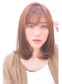 透け感たっぷりミディアム