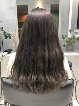 テトヘアー(teto hair) LONG［グレージュ、波巻き、韓国スタイル］