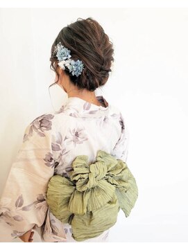 エスヘアーメイク(S Hair Make) ヘアセット×浴衣着付け　兵児帯アレンジ