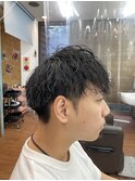 緩めツイストパーマ【鎌ケ谷 パーマ ハイライト】