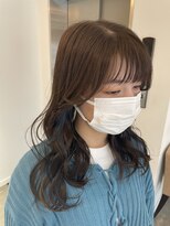 アヴァンスアンス 広島袋町店(AVANCE.ens)&nbsp;イヤリングカラー×ブルーカラー