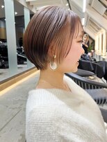 ロンドワン 三宮元町(Lond one)&nbsp;ブリーチなしハイトーングレーベージュ☆レイヤーカットショート