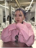 コバルトブルーカチモリヘアアレンジ[新宿/ヘアセット前髪カット