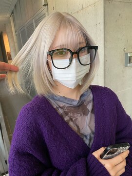 ガルボ ヘアー(garbo hair) ハイトーン大人可愛い20代30代40代