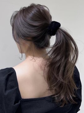 ノイ(noi) 顔周りレイヤーカットくびれヘアミルクティーベージュカラー