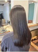 髪質改善トリートメント×セミロング