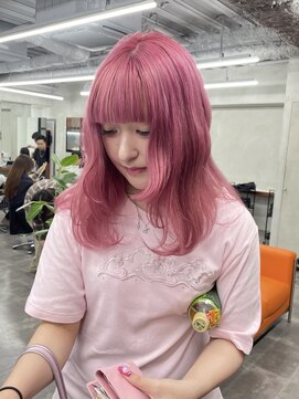 ニコ トウキョウ 渋谷(nico TOKYO) ハイトーン/ダブルカラー/ケアブリーチピンクラベンダー