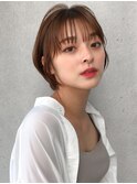 小顔 美髪 レイヤーカット イメチェン ワイドバング"