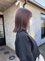 アンディ ニジュウサンド クリエイション(and D 23℃ creation)&nbsp;カシスブラウン/ブラウン/艶カラー/切りっぱなし/外ハネ