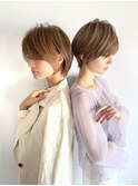 30代40代50代絶壁解消前髪あり小顔前下がりショートボブ