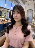 デジタルパーマレイヤーカット顔周り前髪ミディアムロング北千住