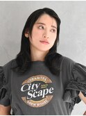 二俣川_レディース_セミロング_コテ巻き_黒髪_大人ヘア_小顔