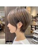 渋谷 20代30代40代大人可愛いひし形ショートボブ