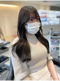 透けるグレージュカラー◎