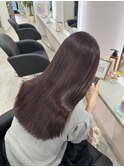 【髪質改善】ウル艶ストレート×ショコラブラウン