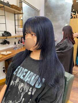 ブランチ(branch) 「周りと差がつく」姫+シャギー×ブルーブラック