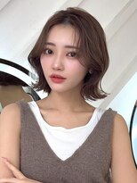 ロンドリメゾン 原宿(Lond re Maison.)&nbsp;オリーブグレー/ボブ/顔周り/小顔/レイヤー/髪質改善/縮毛矯正