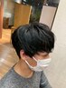 【メンズ限定】カット＋時短ポイントパーマ　11,000→8,800