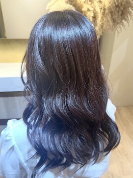 アンド ラ ブランシュ(&.La Blanche) 暗めカラー/ミディアムヘア/デザインカラー/縮毛矯正