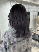 ラック(LUCK)&nbsp;ダークバレイヤージュ/船橋/くすみベージュ/細めハイライト