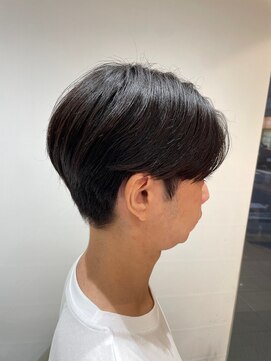 アッシュ 等々力店(Ash) センターパート曲がる縮毛矯正