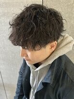 ニアウ 高崎店(Niau)&nbsp;メンズマッシュ波巻きニュアンスシャドウパーマショート