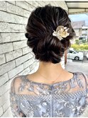 結婚式お呼ばれヘアセット