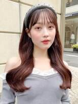 レア 表参道(L'ea)&nbsp;◎ピンクベージュ前髪イメチェンアンブレラカラークールショート