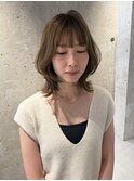 ミディアムレイヤー/オリーブベージュ/ブリーチなし担当者あまね