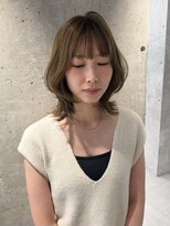 ミース(MIES) ミディアムレイヤー/オリーブベージュ/ブリーチなし担当者あまね