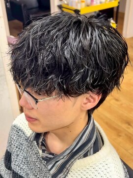 デプト(DEPT.) シャドウパーマツイストパーマツーブロックショート