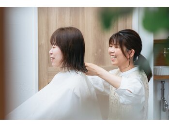 リマ ヘアアンドスパ(Rima.)の写真/女性スタイリストマンツーマンで大人女性の悩みを解決する隠れ家サロン☆