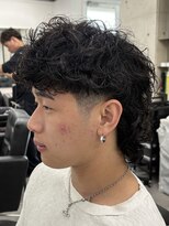 レボ 神宮寺店(Revo)&nbsp;メンズウルフ。マレットヘア