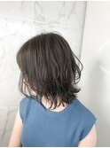 レイヤーボブ×ラフウェーブ