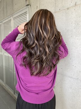 ガルボ ヘアー(garbo hair) #ハイライト #ケアブリーチ #ロング #ガルボ #Instagram