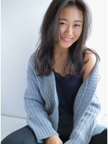 ソヨン 京都店(SOYON)&nbsp;フェザーバング　無造作カール　ダークグレージュ