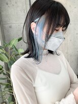 サクラ オモテサンドウ(SAKURA)&nbsp;インナーカラー　イヤリングカラー　水色　ペールブルー