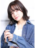 大人可愛い小顔美髪こなれミディ外ハネボブA1