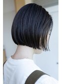 《e's イーズ鎌倉》ナチュラルな黒髪ショートボブ/